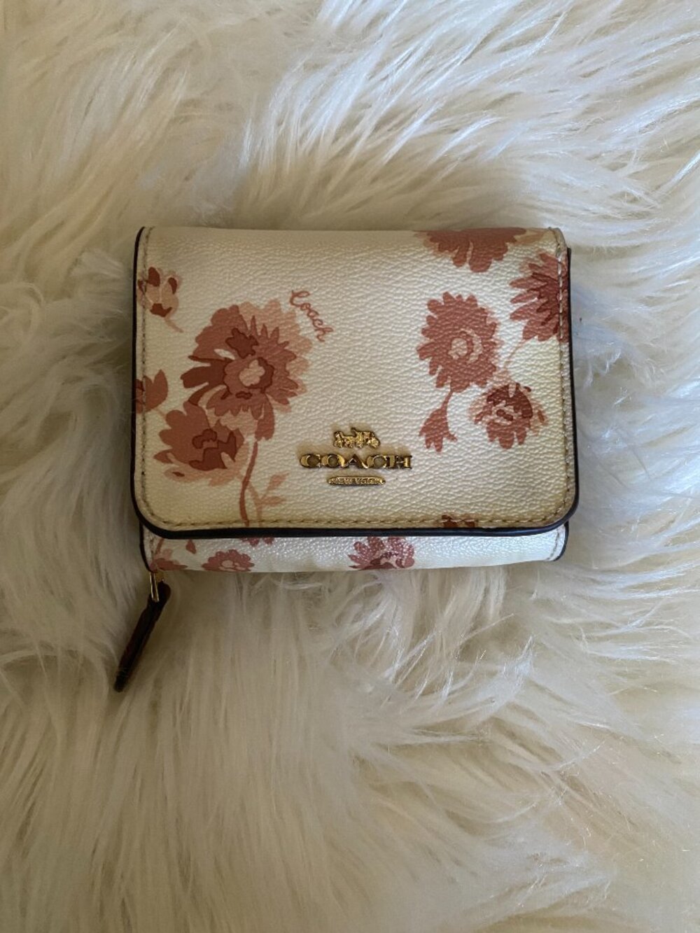 Floral coach wallet